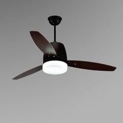 Quạt trần đèn, 3 cánh gỗ, thiết kế hiện đại QT-168