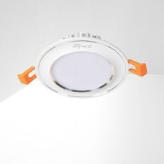 Đèn downlight âm trần đơn sắc cao cấp, mặt lồi, viền màu bạc - Anfaco AFC433