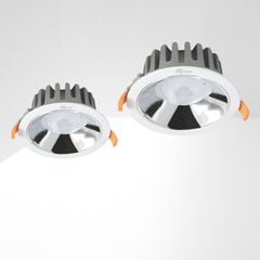 Đèn downlight âm trần cao cấp, mặt đèn inox dạ quang Anfaco AFC682