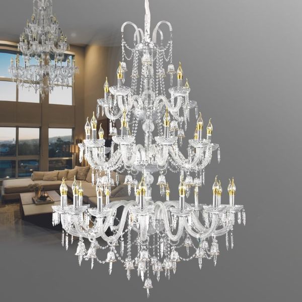 Đèn chùm thông tầng cổ điển phale trắng DTT-115