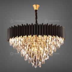 Đèn chùm phale, thiết kế kiểu tròn, thẻ phale màu xám khói cao cấp DC-1059