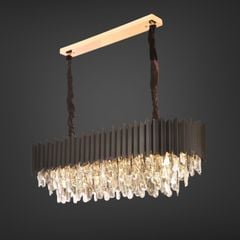 Đèn chùm phale, thiết kế thả ngang, thẻ phale màu khói cao cấp DC-1060