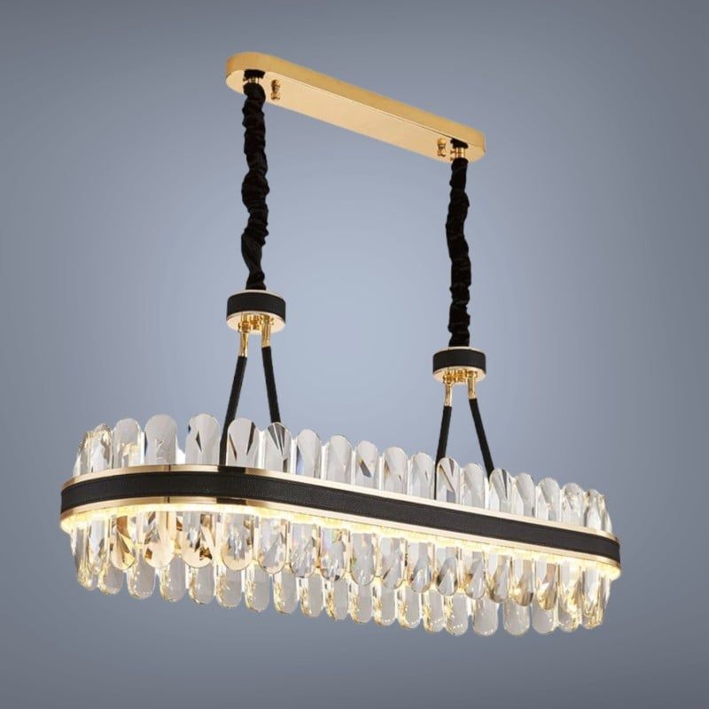 Đèn chùm phale, thiết kế thả ngang, thẻ phale K9 cao cấp DC-1190