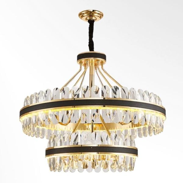 Đèn chùm gắn phòng khách-bàn ăn, Phale K9-thiết kế hai vòng tròn hiện đại DC-1192