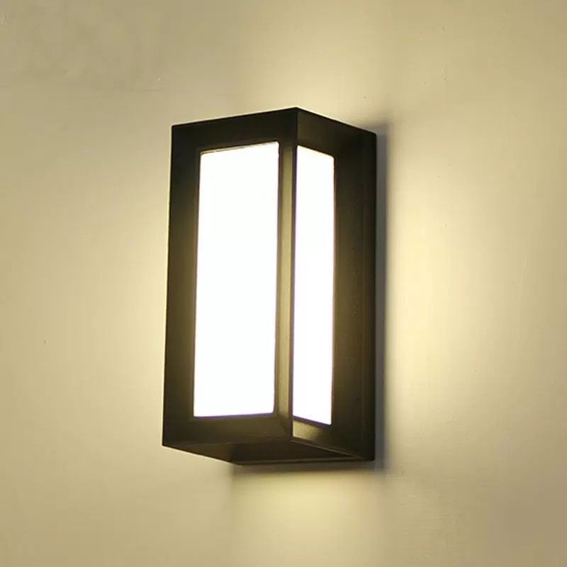 Đèn tường Led hiện đại ngoài trời, thiết kế hình khối chữ nhật VNT-328