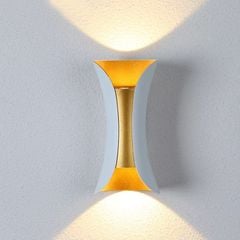 Đèn tường Led hiện đại ngoài trời, hắt 2 đầu, thiết kế nghệ thuật VNT-348