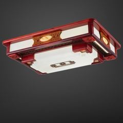 Đèn cổ điển, khung gỗ, mặt mika nghệ thuật OCD-046