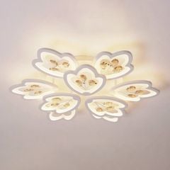 Đèn ốp trần hiện đại, thiết kế hình bông hoa, đính phale nghệ thuật OT-031