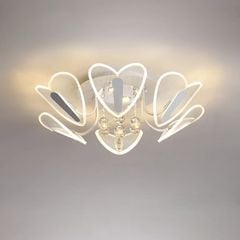 Đèn ốp trần hiện đại, thiết kế hình trái tim, đính phale nghệ thuật OT-067