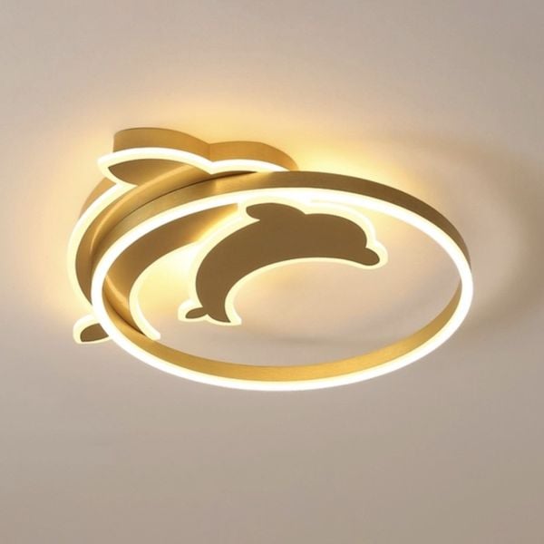 Đèn ốp trần hiện đại, thiết kế hình cá heo OT-027
