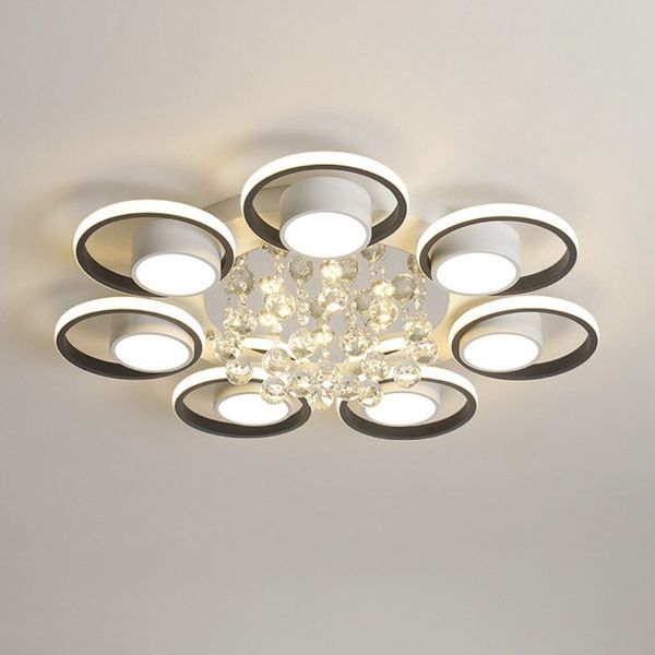 Đèn ốp trần hiện đại, vòng tròn phối phale nghệ thuật OT-021