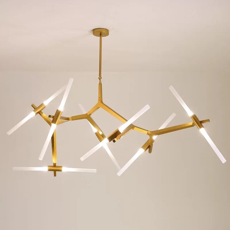 Đèn chùm hiện đại - thiết kế thả ống ngang nghệ thuật TDC-204
