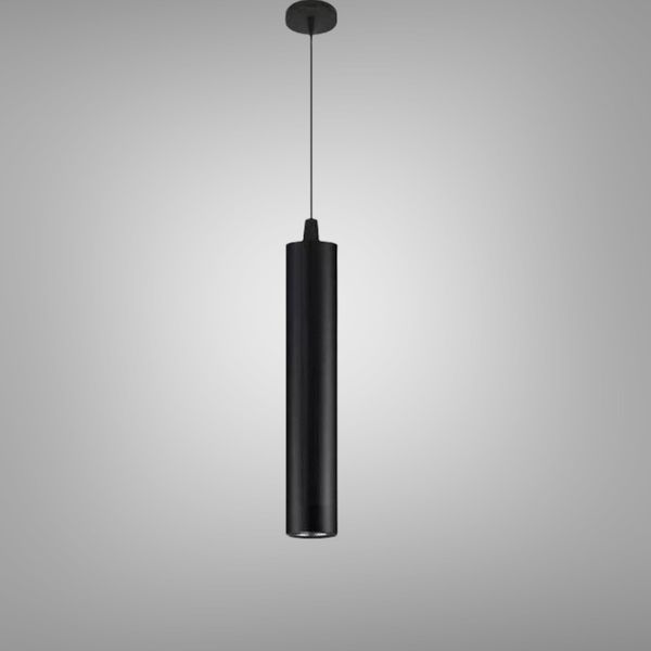 Đèn thả ống sắt màu đen TDC-58