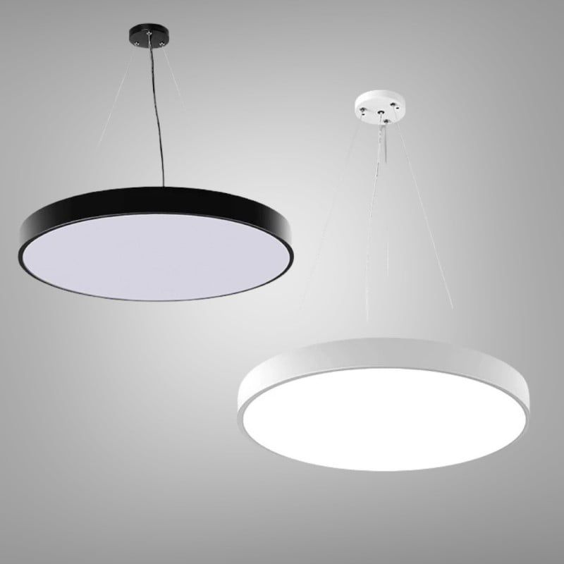 Đèn thả văn phòng dạng tròn kín 60cm TVP-1107