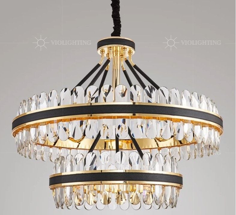 Đèn chùm gắn phòng khách-bàn ăn, Phale K9-thiết kế hai vòng tròn hiện đại DC-1192