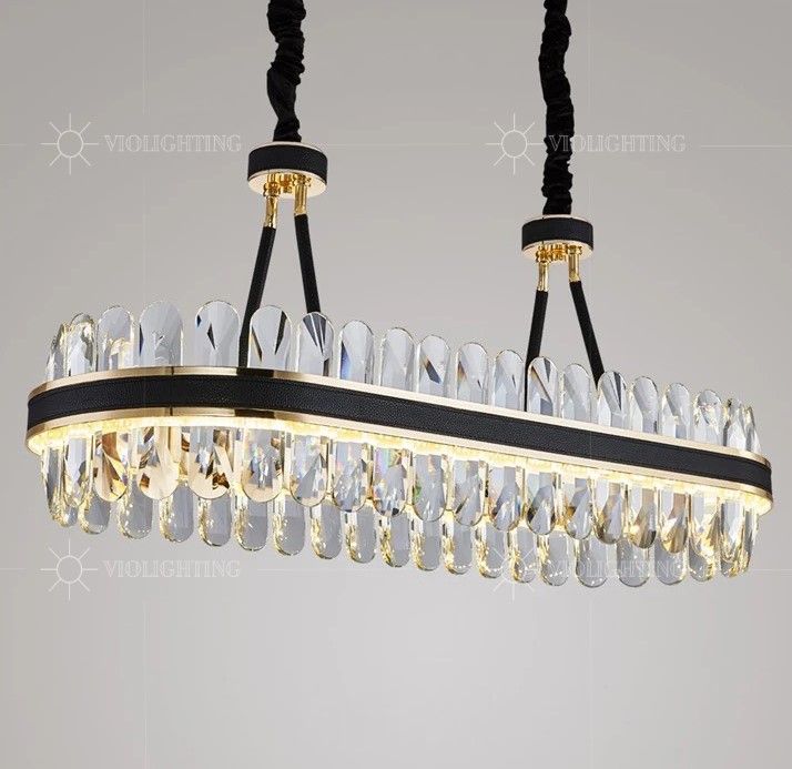 Đèn chùm phale, thiết kế thả ngang, thẻ phale K9 cao cấp DC-1190