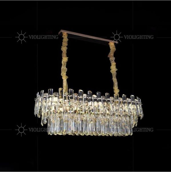Đèn chùm phale, thiết kế thả ngang, thẻ phale K9 cao cấp DC-1051