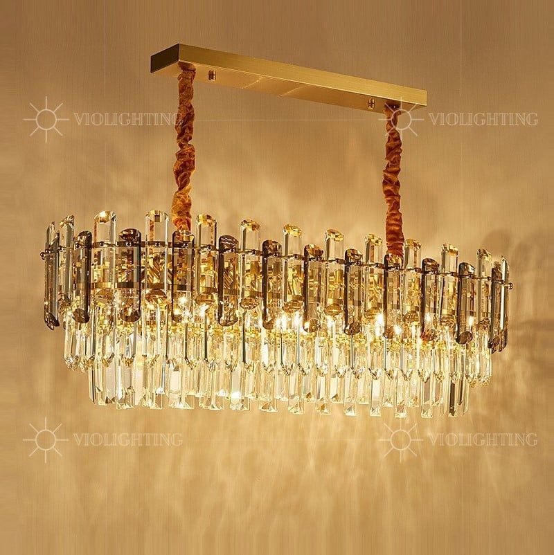 Đèn chùm phale, thiết kế thả ngang, thẻ phale K9 cao cấp DC-1056