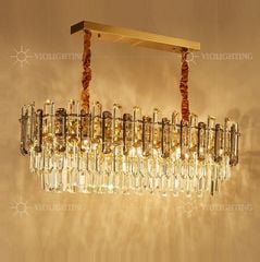 Đèn chùm phale, thiết kế thả ngang, thẻ phale K9 cao cấp DC-1056
