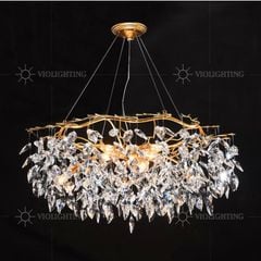 Đèn chùm Phale, thiết kế kiểu tròn, hình lá cây nghệ thuật  DC-1077