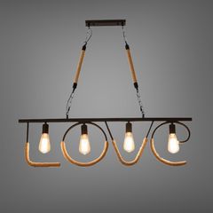 Đèn thả decor - phong cách cơ khí, thiết kế chữ LOVE TDC-97