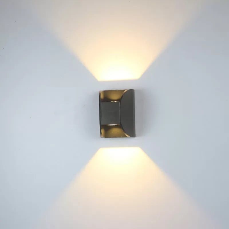 Đèn tường Led hiện đại ngoài trời, hắt 2 đầu, thiết kế nghệ thuật VNT-349