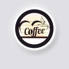 Đèn tường trong nhà, vòng tròn led, tạo hình chữ COFFEE GT269