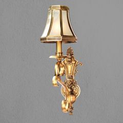 Đèn vách đồng nguyên chất, chao thiết kế VD-237