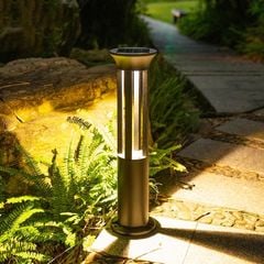Đèn trụ đứng sân vườn, hành lang năng lượng mặt trời cao cấp DT-27