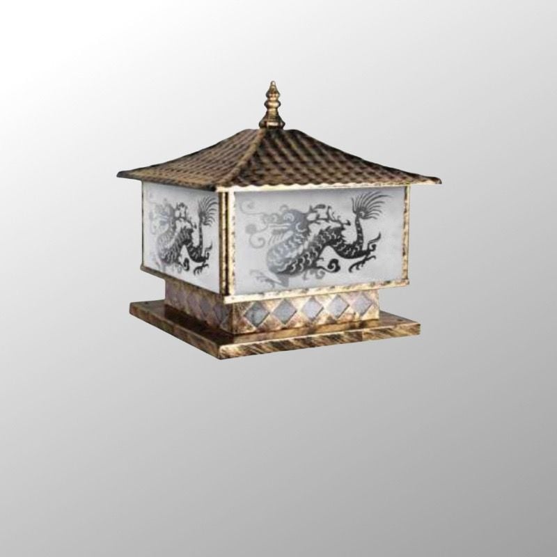 Đèn trụ cổng - hàng rào giá rẻ, thiết kế cổ điển DTC-36