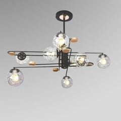 Đèn chùm hiện đại - thiết kế chao thủy tinh trong DC-2102