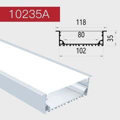 Thanh nhôm định hình,thiết kế đèn âm T10235