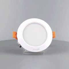 Đèn downlight âm trần cao cấp, 6wat VINALED mẫu E, màu TRẮNG/BẠC