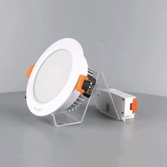 Đèn downlight âm trần cao cấp, 9wat VINALED mẫu E, màu TRẮNG/BẠC