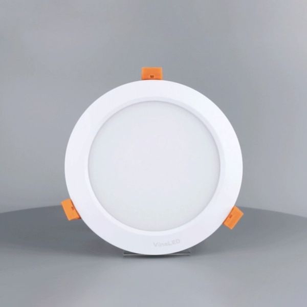 Đèn downlight âm trần dimmer cao cấp, 20wat VINALED mẫu E, màu TRẮNG/BẠC