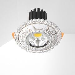 Đèn downlight âm trần nhà phố, biệt thự cổ điển cao cấp, 10wat, mặt Puly cao cấp AFC04