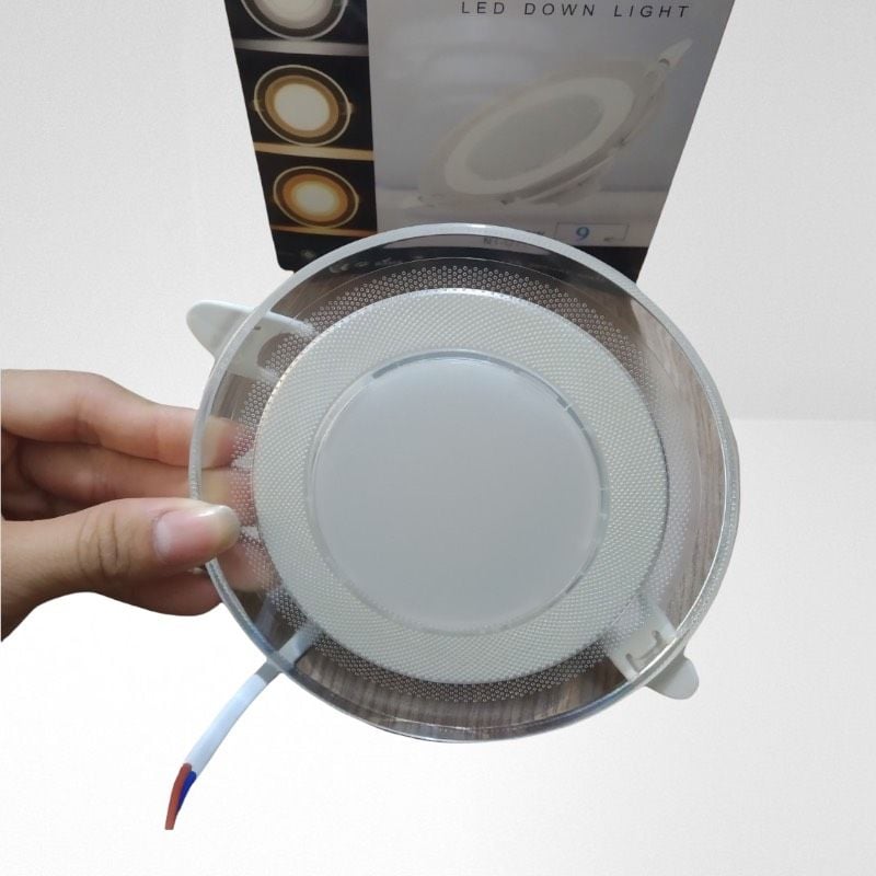 Đèn downlight âm trần 9wat 3 chế độ, viền mika trong suốt, giá rẻ Navigate NT-OUY9