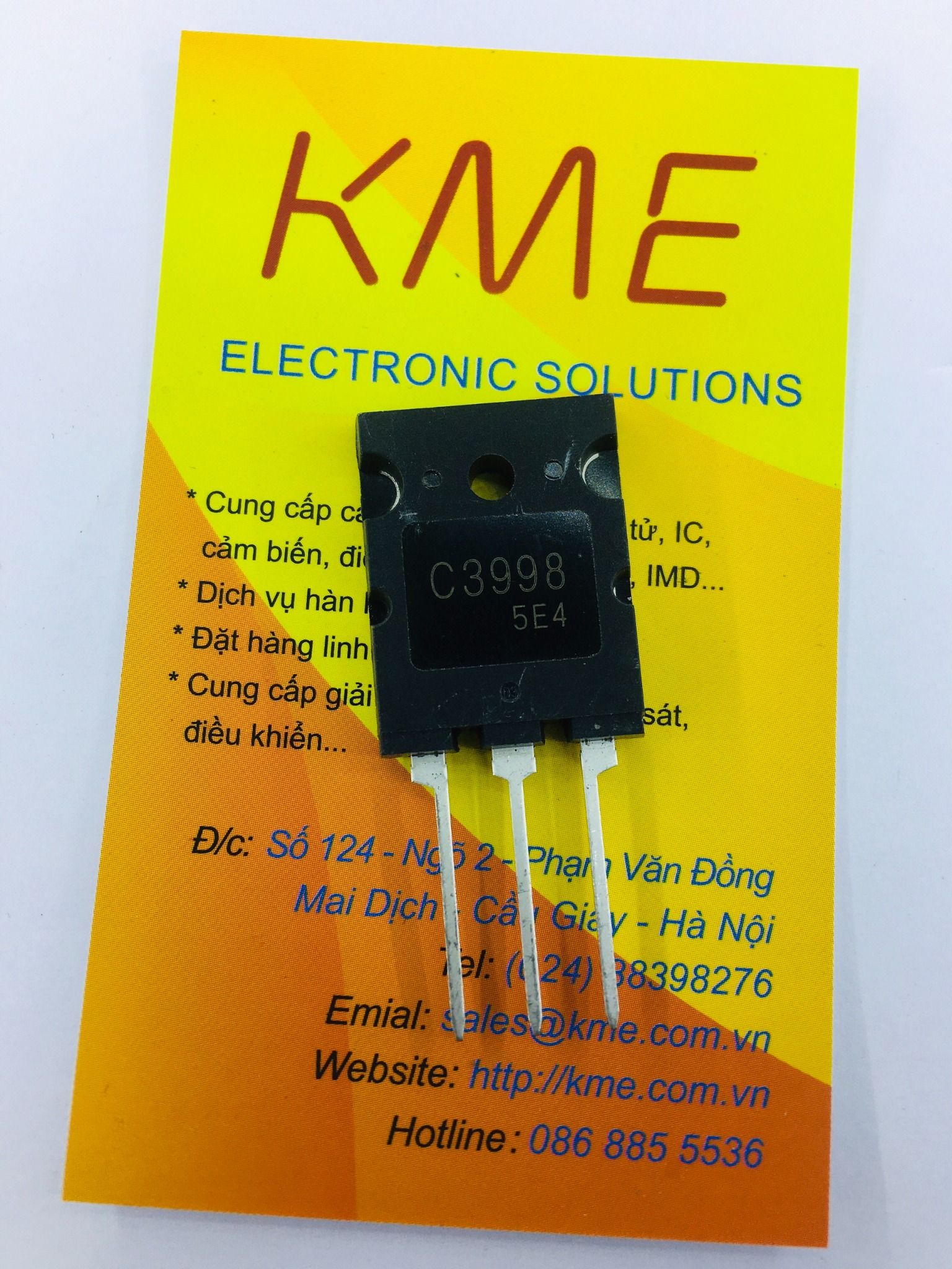 Transistor NPN cắm 2SC3998 TO-3P – Linh Kiện Điện Tử
