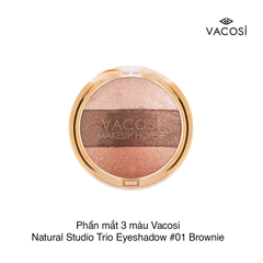 Phấn mắt 3 màu Vacosi Natural Studio Trio Eyeshadow