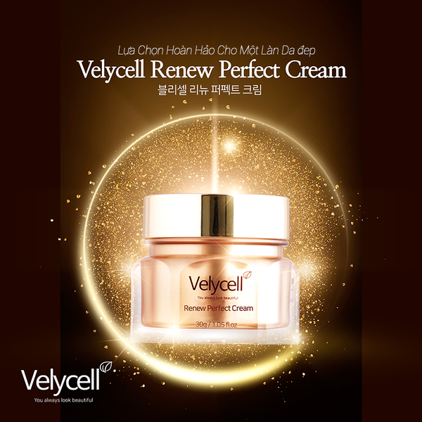 Kem dưỡng tái tạo da Velycell Renew Perfect Cream 30g (Hộp)