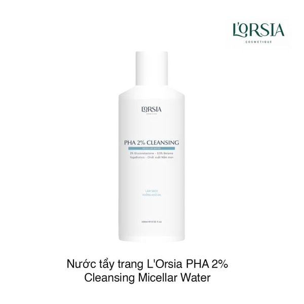 Nước tẩy trang L'Orsia PHA 2% Cleansing Micellar Water 400ml