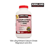 VIÊN UỐNG HỖ TRỢ XƯƠNG KHỚP KIRKLAND CALCIUM CITRATE MAGNESIUM AND ZINC