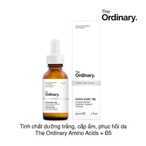 TINH CHẤT DƯỠNG TRẮNG, CẤP ẨM, PHỤC HỒI DA THE ORDINARY AMINO ACIDS + B5