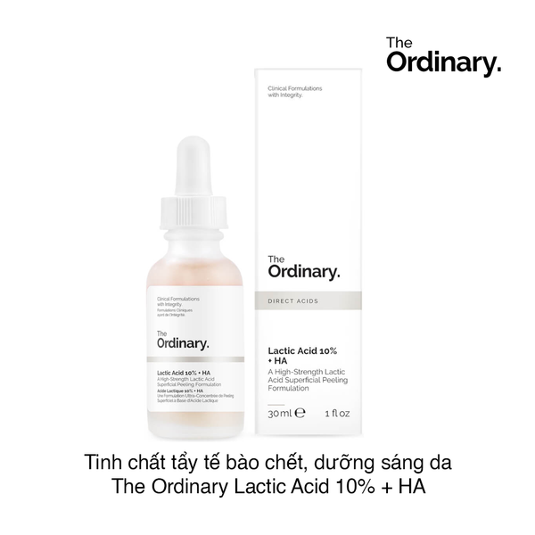 TINH CHẤT TẨY TẾ BÀO CHẾT, DƯỠNG SÁNG DA THE ORDINARY LACTIC ACID 10% + HA