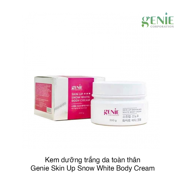 KEM DƯỠNG TRẮNG DA TOÀN THÂN TINH THỂ NƯỚC GENIE SKIN UP SNOW WHITE BODY CREAM