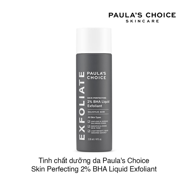 Dung dịch tái tạo tẩy da chết & mụn ẩn Paula’s Choice Skin Perfecting 2% BHA Liquid Exfoliant