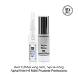 KEM TRỊ THÂM VÙNG NÁCH, BẸN VÀ MÔNG NUWHITE ALPHAWHITE H6 MIBITI PRUDENTE PROFESSIONAL