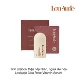 Tinh chất cải thện nếp nhăn, ngừa lão hóa LouAude Cica Rose Vitamin Serum (30ml + thanh lăn)