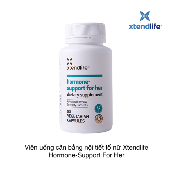 Viên uống cân bằng nội tiết tố nữ Xtendlife Hormone-Support For Her Dietary Supplement (90 viên) (Hộp)