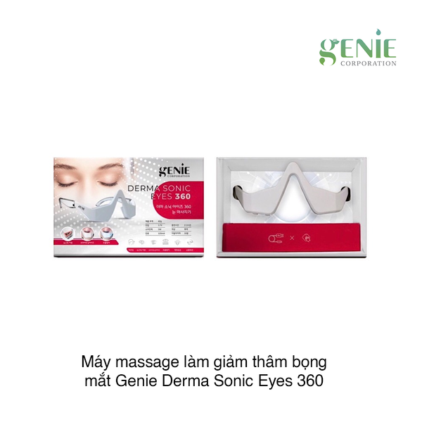 Máy massage làm giảm thâm bọng mắt Genie Derma Sonic Eyes 360 (Hộp)